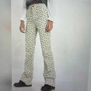 BDG Flare, velvet, floral pants